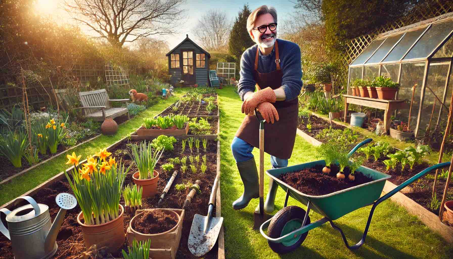 Garten für den Frühling vorbereiten